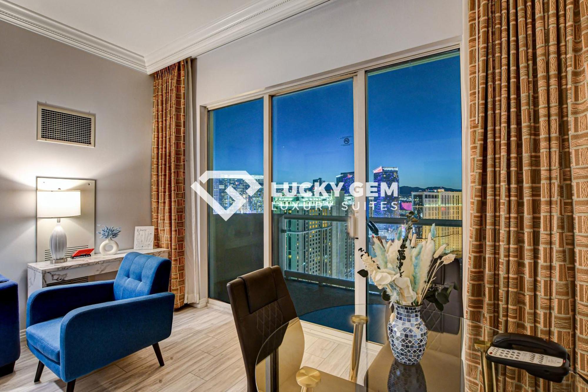 לאס וגאס Lucky Gem Penthouse & Luxury Suites At Signature Resort, Balcony Strip View 3505 מראה חיצוני תמונה