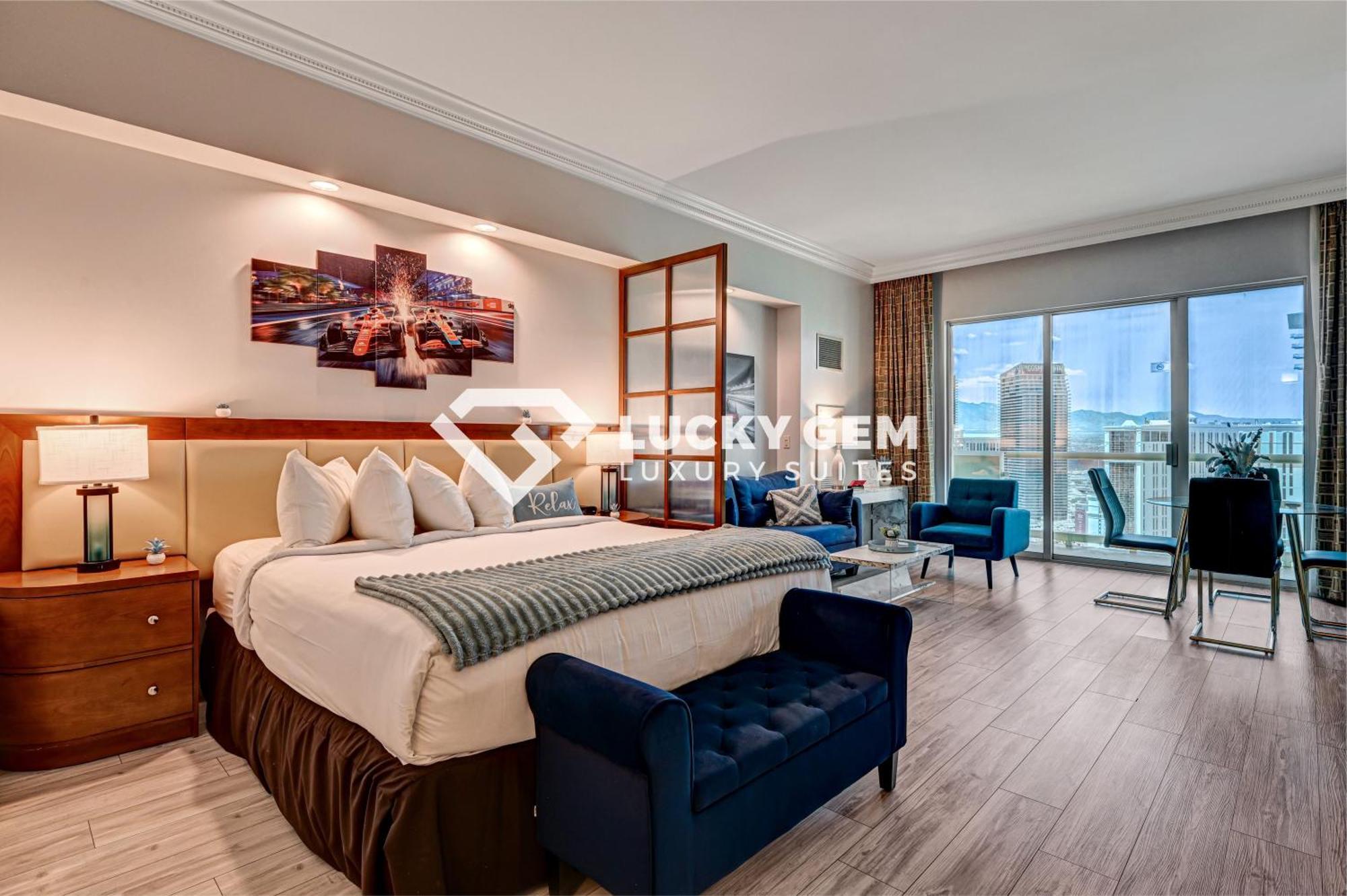 לאס וגאס Lucky Gem Penthouse & Luxury Suites At Signature Resort, Balcony Strip View 3505 מראה חיצוני תמונה