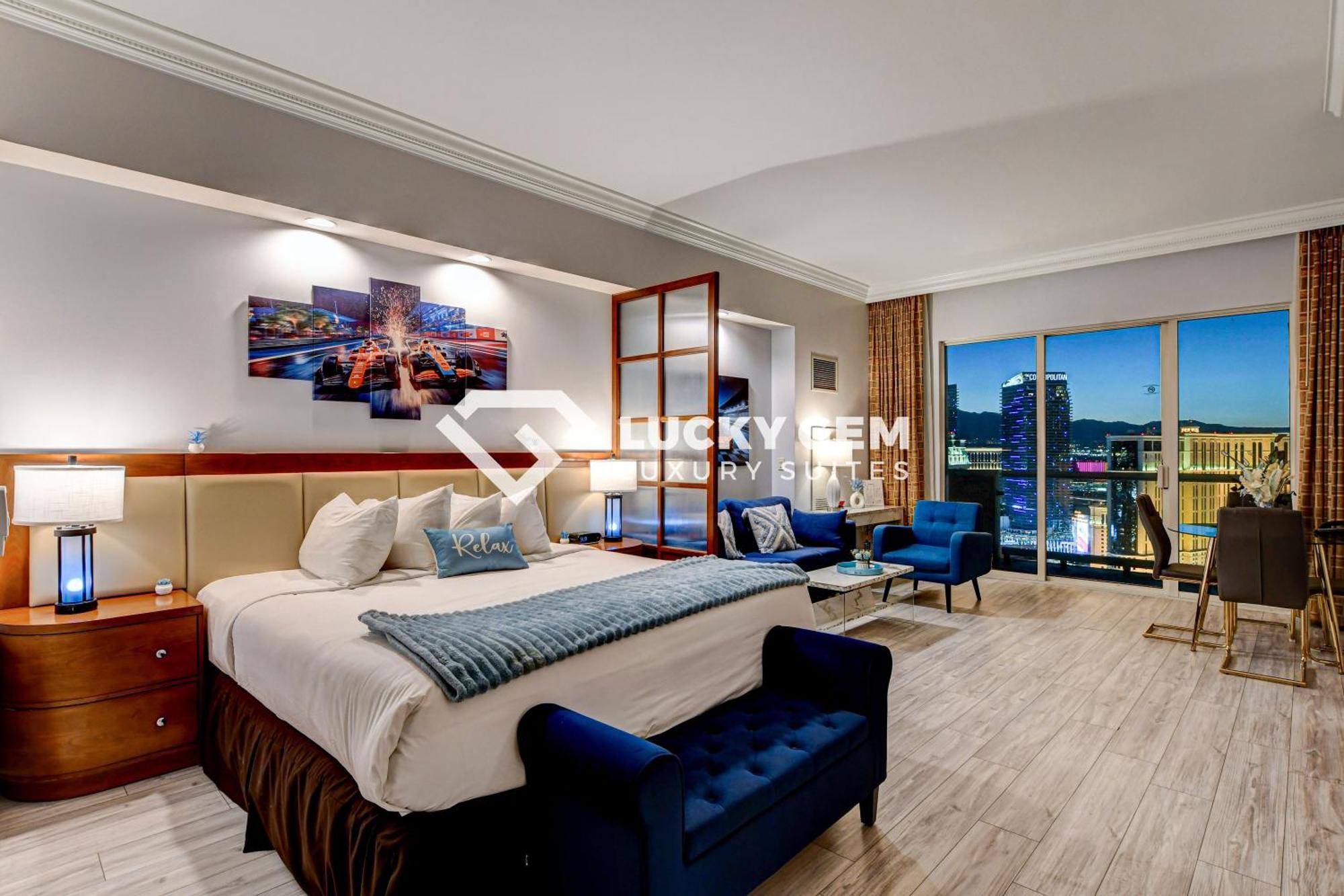 לאס וגאס Lucky Gem Penthouse & Luxury Suites At Signature Resort, Balcony Strip View 3505 מראה חיצוני תמונה