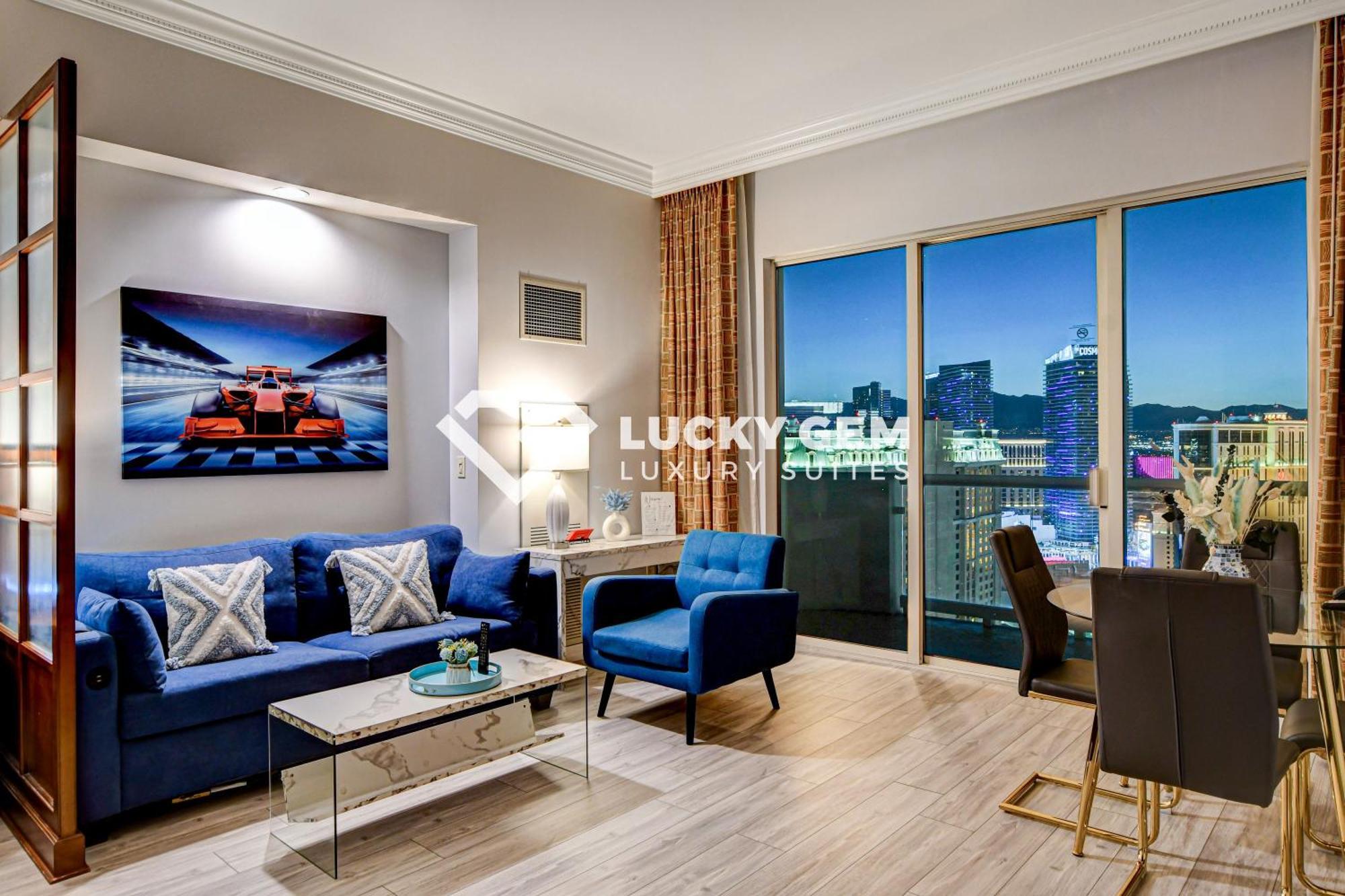 לאס וגאס Lucky Gem Penthouse & Luxury Suites At Signature Resort, Balcony Strip View 3505 מראה חיצוני תמונה